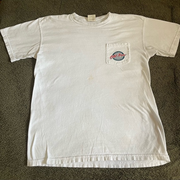 Old row, Saturdays are for the boys white tshirt, size M - Picture 1 of 4